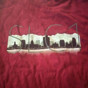SLC1 burgundy Skyline shirt from Amazon SLC1 Think size Large